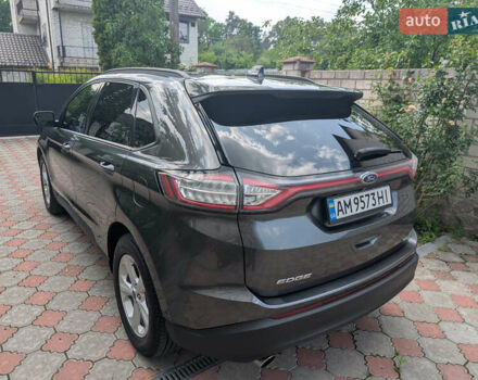 Серый Форд Эдж, объемом двигателя 2 л и пробегом 127 тыс. км за 17500 $, фото 6 на Automoto.ua