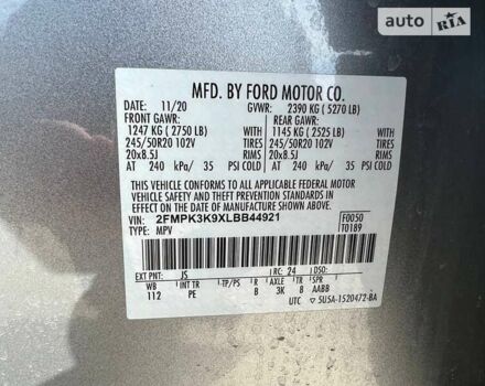 Сірий Форд Едж, об'ємом двигуна 2 л та пробігом 40 тис. км за 23500 $, фото 32 на Automoto.ua