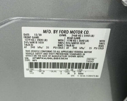 Серый Форд Эдж, объемом двигателя 2 л и пробегом 90 тыс. км за 20500 $, фото 30 на Automoto.ua