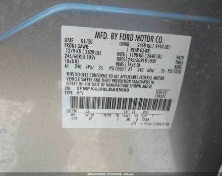 Серый Форд Эдж, объемом двигателя 2 л и пробегом 118 тыс. км за 10900 $, фото 8 на Automoto.ua