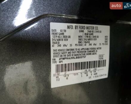 Серый Форд Эдж, объемом двигателя 2 л и пробегом 72 тыс. км за 8938 $, фото 11 на Automoto.ua