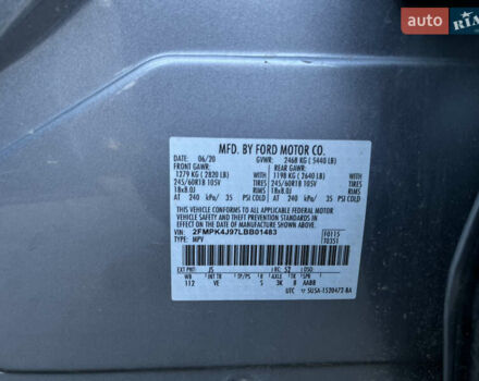 Сірий Форд Едж, об'ємом двигуна 2 л та пробігом 129 тис. км за 12800 $, фото 17 на Automoto.ua