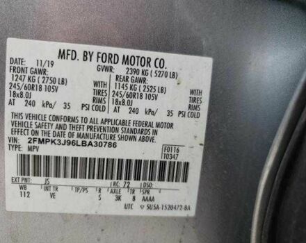 Сірий Форд Едж, об'ємом двигуна 2 л та пробігом 52 тис. км за 7700 $, фото 12 на Automoto.ua