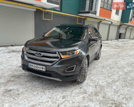 Сірий Форд Едж, об'ємом двигуна 2 л та пробігом 100 тис. км за 14600 $, фото 1 на Automoto.ua