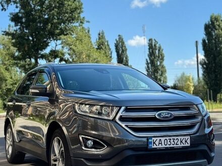 Серый Форд Эдж, объемом двигателя 2 л и пробегом 162 тыс. км за 16900 $, фото 1 на Automoto.ua