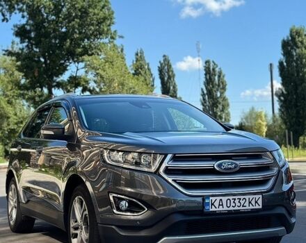 Серый Форд Эдж, объемом двигателя 2 л и пробегом 162 тыс. км за 16900 $, фото 1 на Automoto.ua