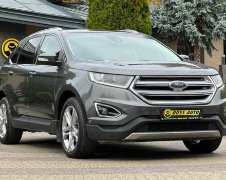 Серый Форд Эдж, объемом двигателя 2 л и пробегом 212 тыс. км за 16999 $, фото 1 на Automoto.ua