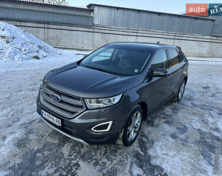 Серый Форд Эдж, объемом двигателя 2 л и пробегом 107 тыс. км за 15300 $, фото 1 на Automoto.ua