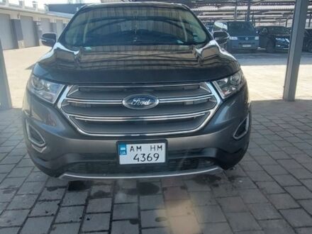 Серый Форд Эдж, объемом двигателя 2 л и пробегом 97 тыс. км за 16477 $, фото 1 на Automoto.ua