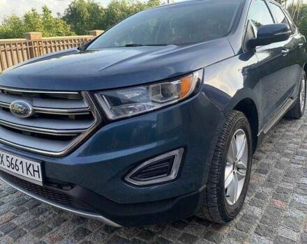 Синий Форд Эдж, объемом двигателя 2 л и пробегом 255 тыс. км за 10900 $, фото 5 на Automoto.ua