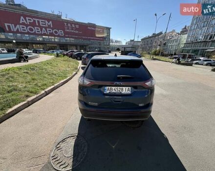 Синий Форд Эдж, объемом двигателя 2 л и пробегом 146 тыс. км за 19999 $, фото 5 на Automoto.ua