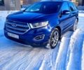 Синий Форд Эдж, объемом двигателя 2 л и пробегом 139 тыс. км за 22000 $, фото 1 на Automoto.ua