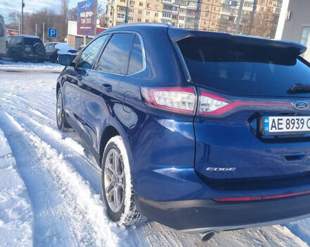 Синий Форд Эдж, объемом двигателя 2 л и пробегом 139 тыс. км за 22000 $, фото 4 на Automoto.ua