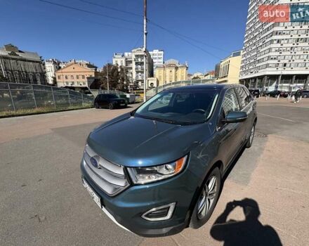 Синий Форд Эдж, объемом двигателя 2 л и пробегом 146 тыс. км за 19999 $, фото 1 на Automoto.ua