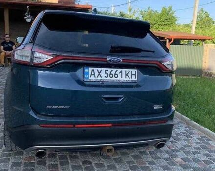 Синий Форд Эдж, объемом двигателя 2 л и пробегом 255 тыс. км за 10900 $, фото 6 на Automoto.ua