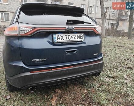 Синій Форд Едж, об'ємом двигуна 2 л та пробігом 75 тис. км за 16200 $, фото 1 на Automoto.ua