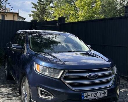 Синий Форд Эдж, объемом двигателя 2 л и пробегом 102 тыс. км за 18500 $, фото 5 на Automoto.ua