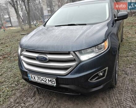 Синій Форд Едж, об'ємом двигуна 2 л та пробігом 75 тис. км за 16200 $, фото 2 на Automoto.ua