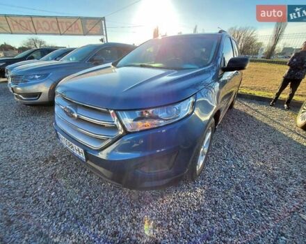 Синий Форд Эдж, объемом двигателя 2 л и пробегом 120 тыс. км за 17000 $, фото 1 на Automoto.ua