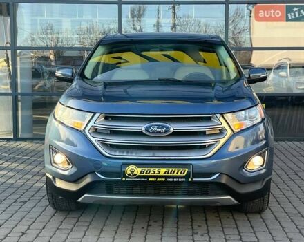 Синий Форд Эдж, объемом двигателя 2 л и пробегом 122 тыс. км за 16700 $, фото 1 на Automoto.ua