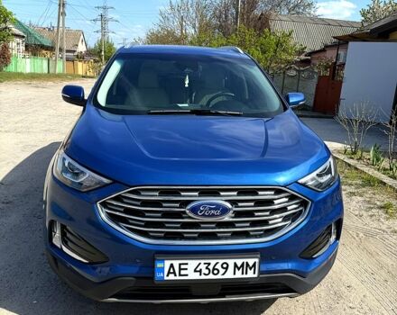 Синий Форд Эдж, объемом двигателя 2 л и пробегом 49 тыс. км за 19300 $, фото 1 на Automoto.ua