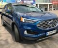 Синий Форд Эдж, объемом двигателя 2 л и пробегом 100 тыс. км за 19000 $, фото 1 на Automoto.ua