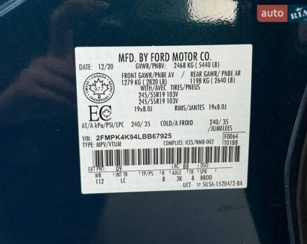 Форд Едж 2020 у Рівному на Automoto.ua Синій Форд Едж, об'ємом двигуна 2 л та пробігом 126 тис. км за 20500 $, фото 25 на Automoto.ua