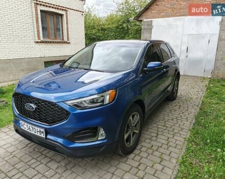 Синий Форд Эдж, объемом двигателя 2 л и пробегом 144 тыс. км за 19000 $, фото 1 на Automoto.ua
