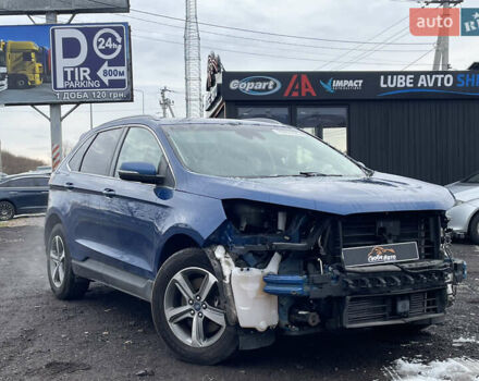 Синий Форд Эдж, объемом двигателя 2 л и пробегом 116 тыс. км за 14500 $, фото 2 на Automoto.ua