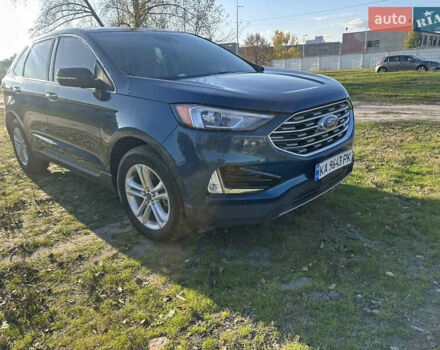 Синий Форд Эдж, объемом двигателя 2 л и пробегом 130 тыс. км за 17700 $, фото 2 на Automoto.ua