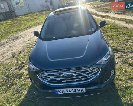 Синий Форд Эдж, объемом двигателя 2 л и пробегом 130 тыс. км за 17700 $, фото 1 на Automoto.ua