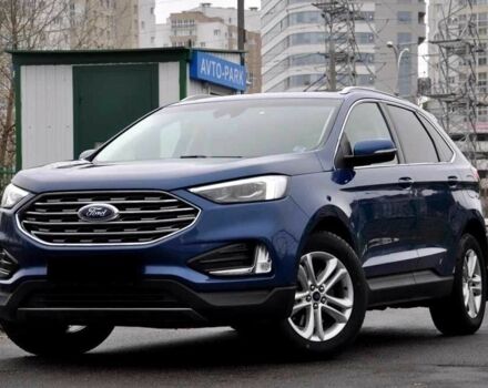 Синий Форд Эдж, объемом двигателя 2 л и пробегом 64 тыс. км за 15500 $, фото 2 на Automoto.ua