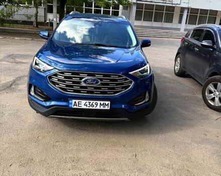 Синий Форд Эдж, объемом двигателя 2 л и пробегом 49 тыс. км за 19300 $, фото 2 на Automoto.ua