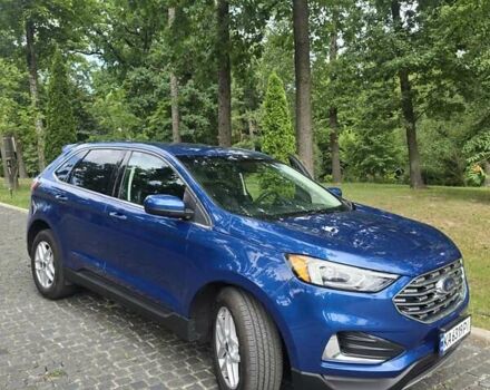 Синий Форд Эдж, объемом двигателя 2 л и пробегом 180 тыс. км за 21000 $, фото 1 на Automoto.ua