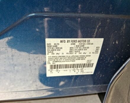 Синий Форд Эдж, объемом двигателя 2 л и пробегом 66 тыс. км за 15199 $, фото 7 на Automoto.ua