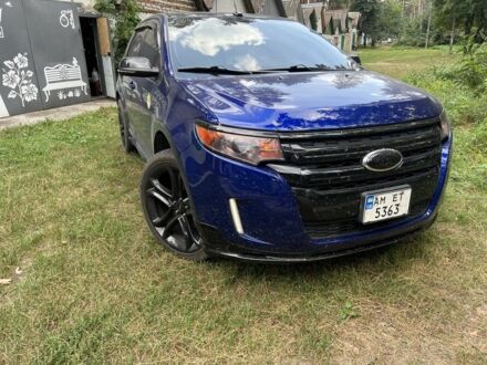 Синий Форд Эдж, объемом двигателя 3.7 л и пробегом 315 тыс. км за 14700 $, фото 1 на Automoto.ua