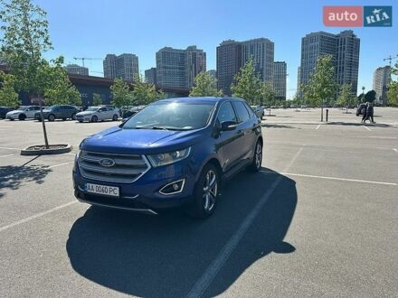 Синий Форд Эдж, объемом двигателя 3.5 л и пробегом 161 тыс. км за 16000 $, фото 1 на Automoto.ua