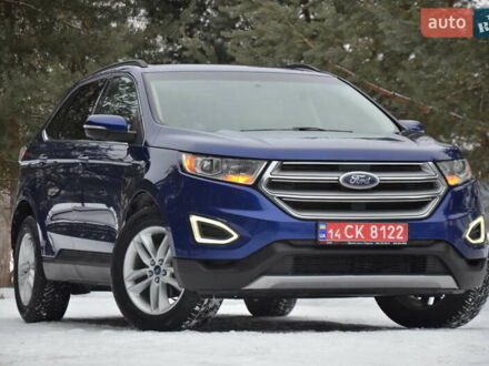 Синий Форд Эдж, объемом двигателя 2 л и пробегом 132 тыс. км за 12550 $, фото 1 на Automoto.ua