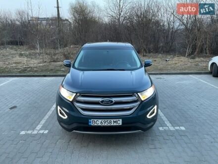 Синий Форд Эдж, объемом двигателя 3.5 л и пробегом 96 тыс. км за 16900 $, фото 1 на Automoto.ua