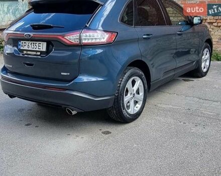 Синий Форд Эдж, объемом двигателя 2 л и пробегом 148 тыс. км за 14200 $, фото 1 на Automoto.ua