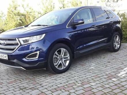 Форд Едж 2016 у Івано-Франківську на Automoto.ua Синій Форд Едж, об'ємом двигуна 2 л та пробігом 154 тис. км за 17750 $, фото 1 на Automoto.ua