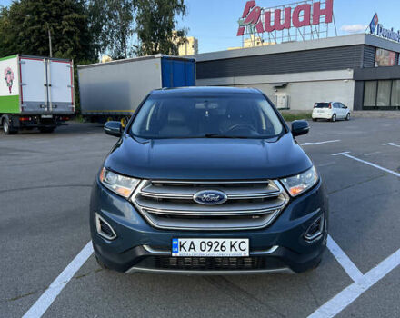 Синий Форд Эдж, объемом двигателя 2 л и пробегом 212 тыс. км за 14500 $, фото 1 на Automoto.ua