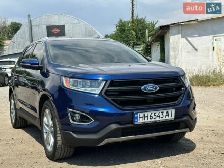 Синій Форд Едж, об'ємом двигуна 2 л та пробігом 56 тис. км за 16500 $, фото 1 на Automoto.ua