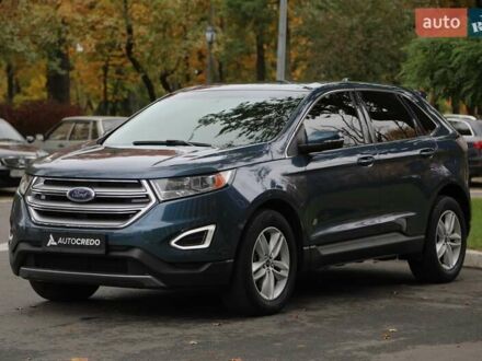 Синий Форд Эдж, объемом двигателя 2 л и пробегом 105 тыс. км за 17900 $, фото 1 на Automoto.ua