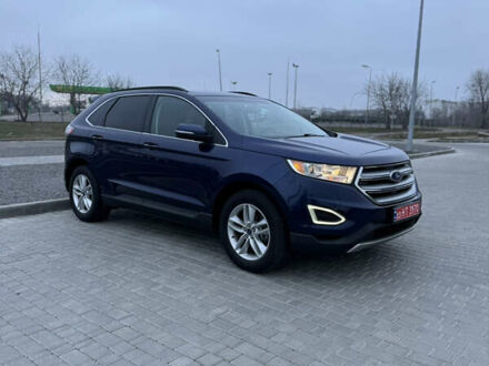 Синий Форд Эдж, объемом двигателя 2 л и пробегом 245 тыс. км за 14500 $, фото 1 на Automoto.ua