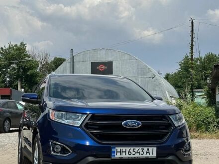 Синий Форд Эдж, объемом двигателя 2 л и пробегом 58 тыс. км за 16500 $, фото 1 на Automoto.ua