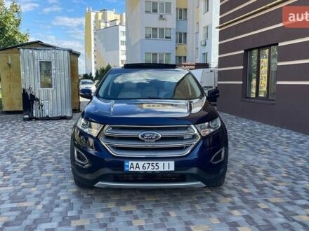 Синий Форд Эдж, объемом двигателя 2 л и пробегом 142 тыс. км за 12700 $, фото 1 на Automoto.ua