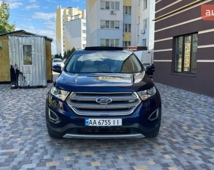Синий Форд Эдж, объемом двигателя 2 л и пробегом 142 тыс. км за 12700 $, фото 1 на Automoto.ua