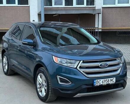 Синий Форд Эдж, объемом двигателя 2 л и пробегом 245 тыс. км за 11500 $, фото 1 на Automoto.ua