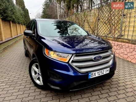 Синий Форд Эдж, объемом двигателя 2 л и пробегом 100 тыс. км за 12700 $, фото 1 на Automoto.ua